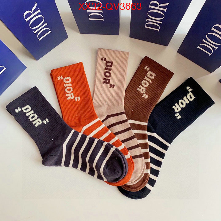 Sock-Dior fashion replica ID: QV3663 $: 32USD