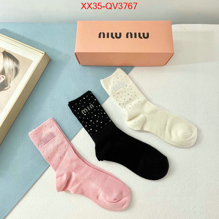 Sock-Miu Miu cheap online best designer ID: QV3767 $: 35USD