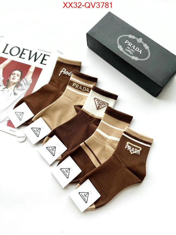 Sock-Prada buy the best high quality replica ID: QV3781 $: 32USD