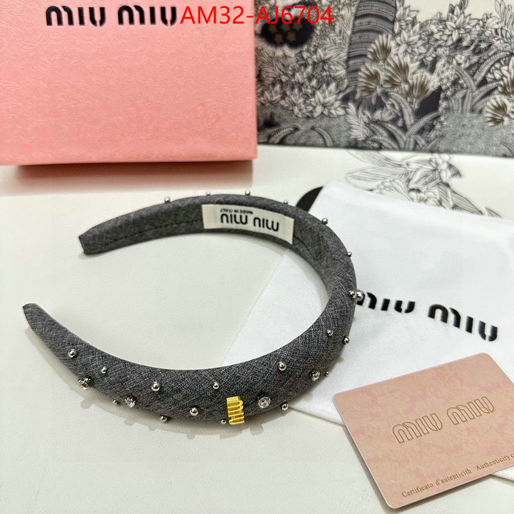 Hair band-MIU MIU we provide top cheap aaaaa ID: AJ6704 $: 32USD