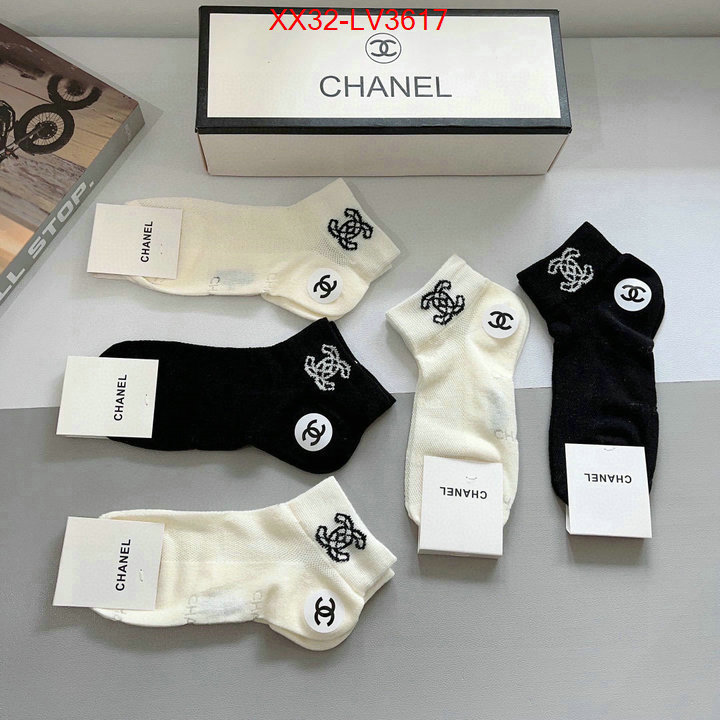 Sock-Chanel luxury 7 star replica ID: LV3617 $: 32USD