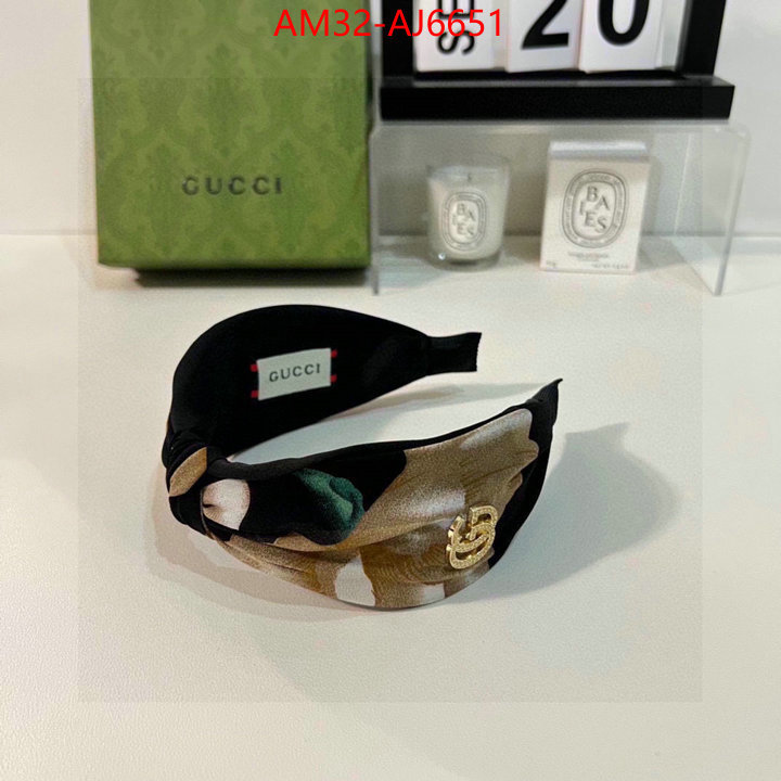 Hair band-Gucci designer replica ID: AJ6651 $: 32USD