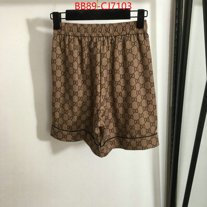 Clothing-Gucci replica wholesale ID: CJ7103 $: 89USD