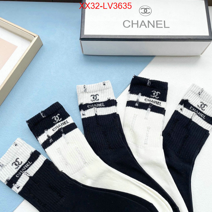 Sock-Chanel outlet 1:1 replica ID: LV3635 $: 32USD