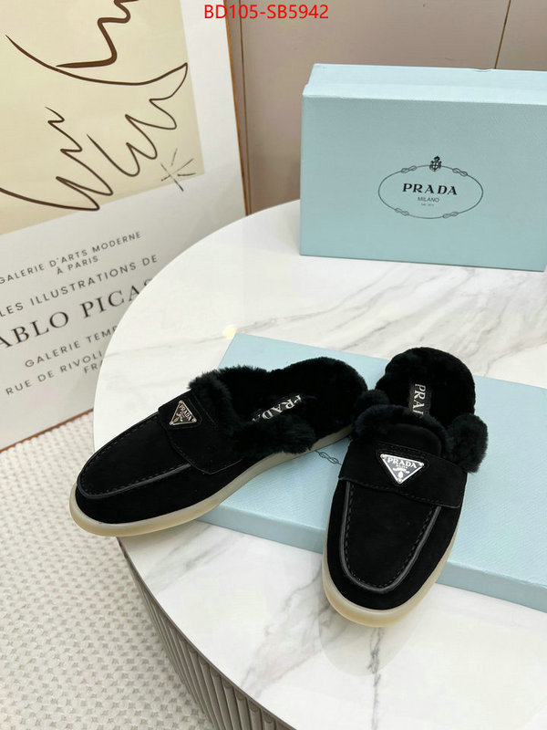 Women Shoes-Prada high quality replica designer ID: SB5942 $: 105USD