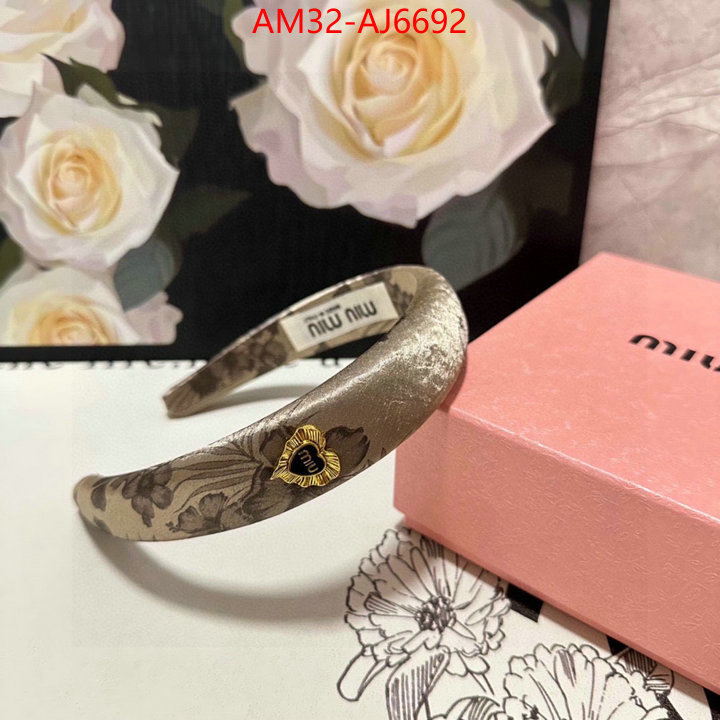 Hair band-MIU MIU replica designer ID: AJ6692 $: 32USD