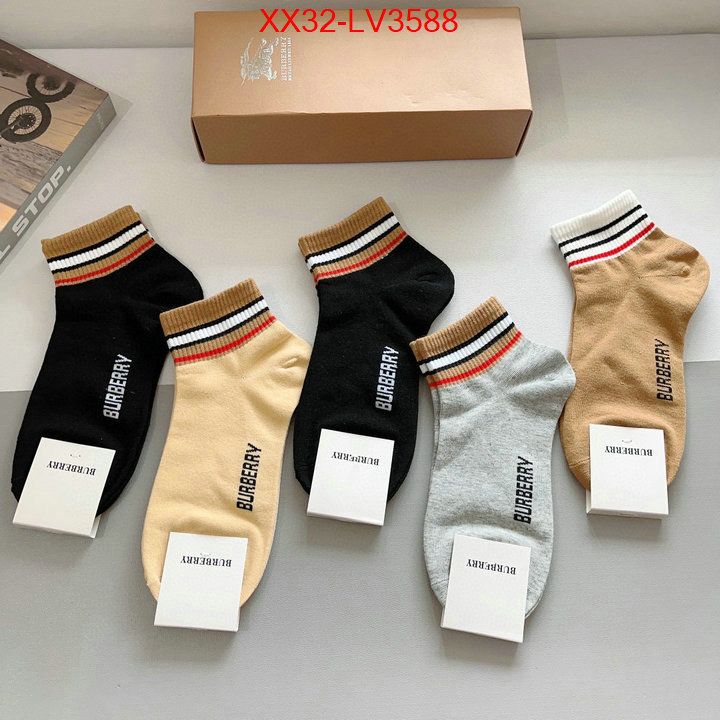 Sock-Burberry mirror quality ID: LV3588 $: 32USD