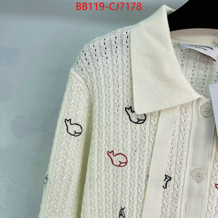 Clothing-Thom Browne wholesale imitation designer replicas ID: CJ7178 $: 119USD