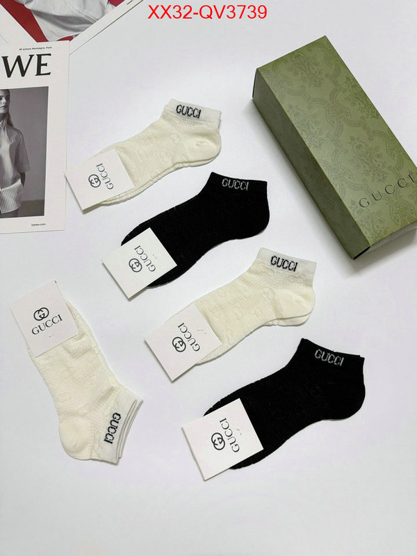 Sock-Gucci outlet 1:1 replica ID: QV3739 $: 32USD