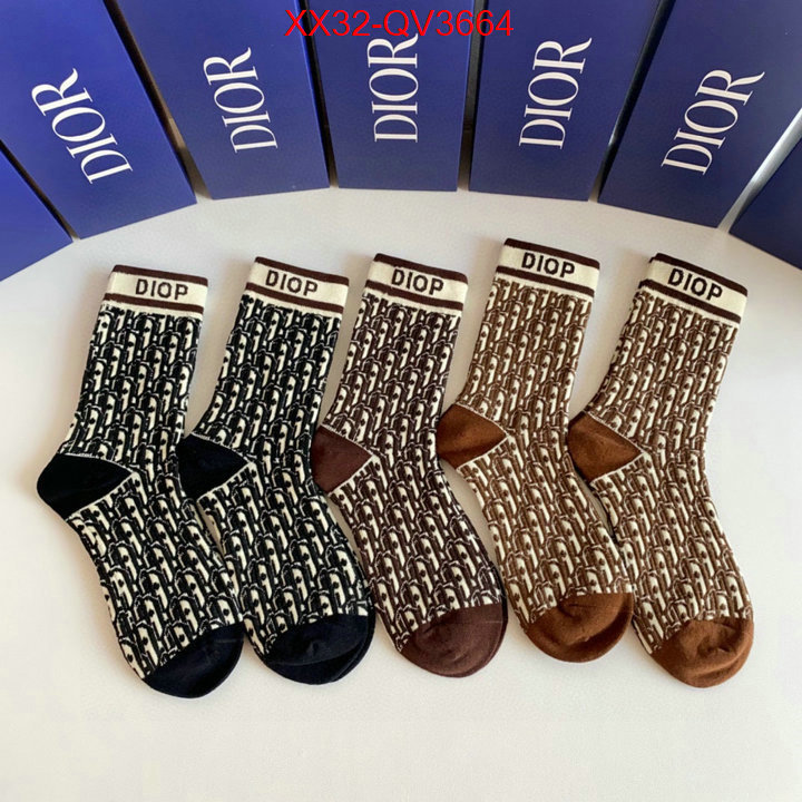 Sock-Dior luxury fake ID: QV3664 $: 32USD