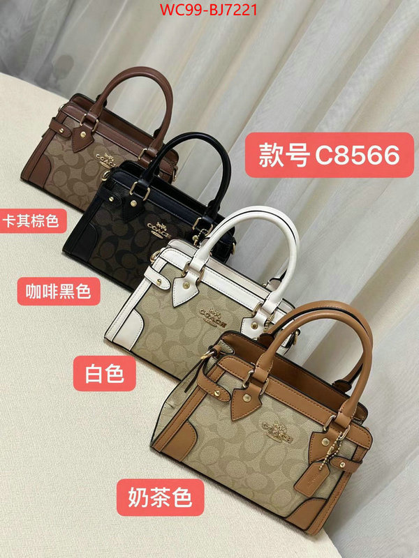 Coach Bags(4A)-Handbag- best quality designer ID: BJ7221 $: 99USD,