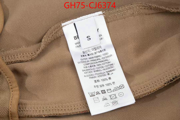 Clothing-Burberry where to buy high quality ID: CJ6374 $: 75USD