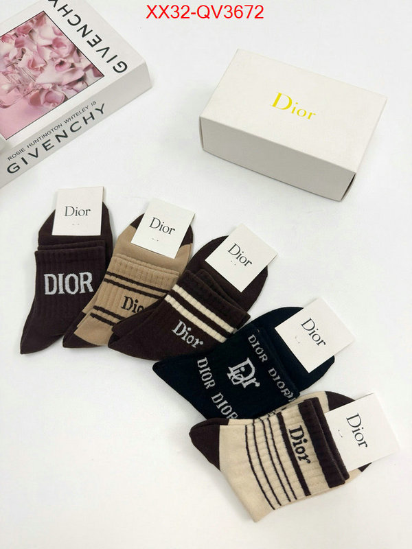 Sock-Dior shop the best high quality ID: QV3672 $: 32USD