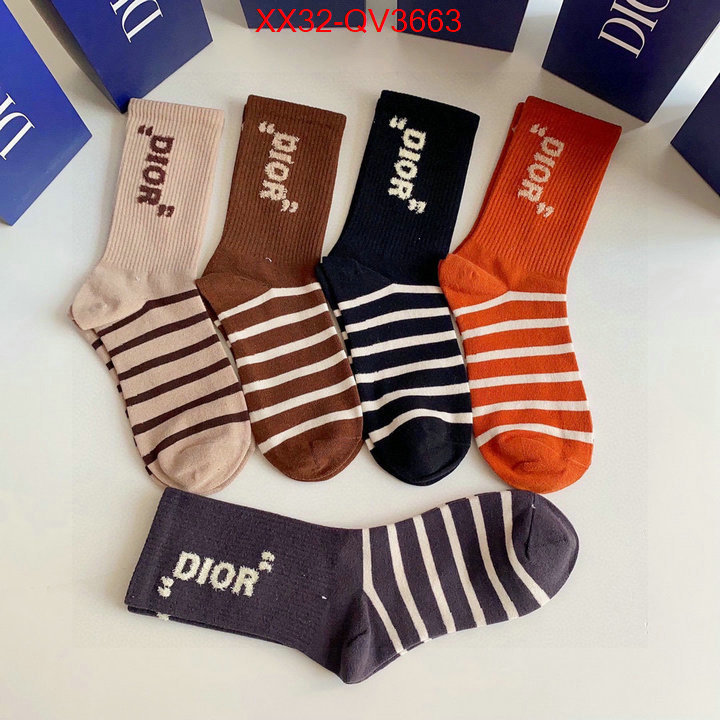 Sock-Dior fashion replica ID: QV3663 $: 32USD