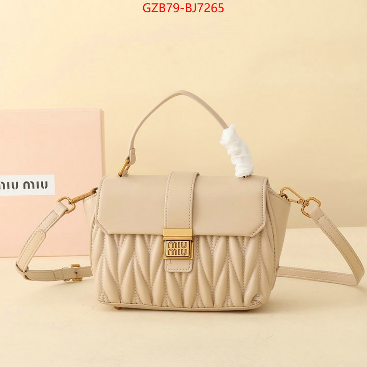 Miu Miu Bags(4A)-Handbag- buy the best high quality replica ID: BJ7265 $: 79USD,