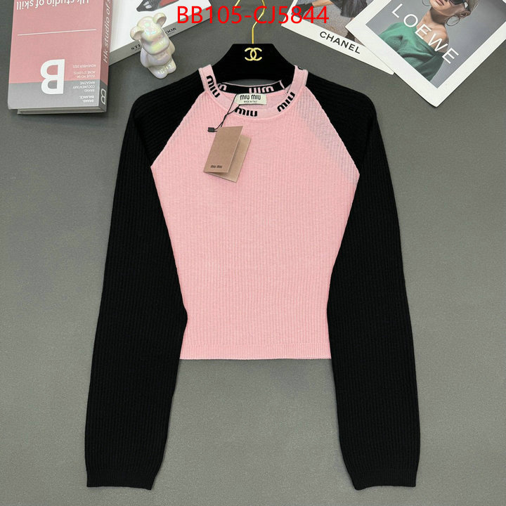 Clothing-MIU MIU highest product quality ID: CJ5844 $: 105USD