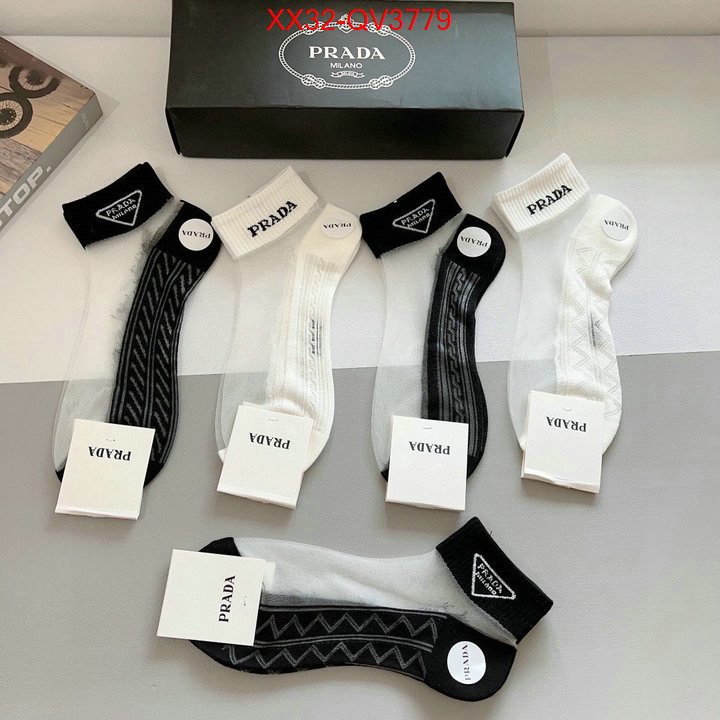 Sock-Prada fashion designer ID: QV3779 $: 32USD