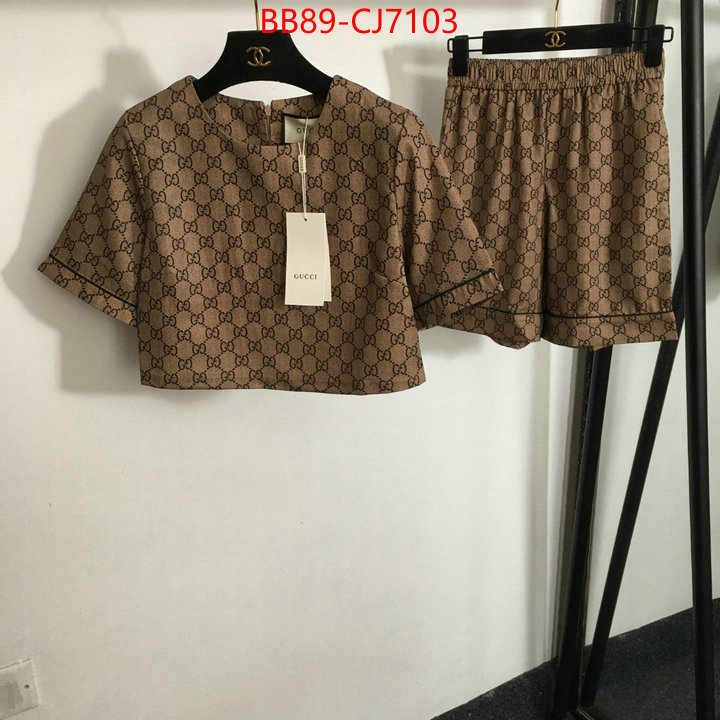 Clothing-Gucci replica wholesale ID: CJ7103 $: 89USD