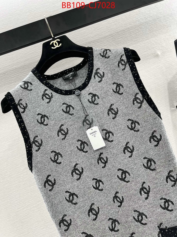 Clothing-Chanel where should i buy to receive ID: CJ7028 $: 109USD