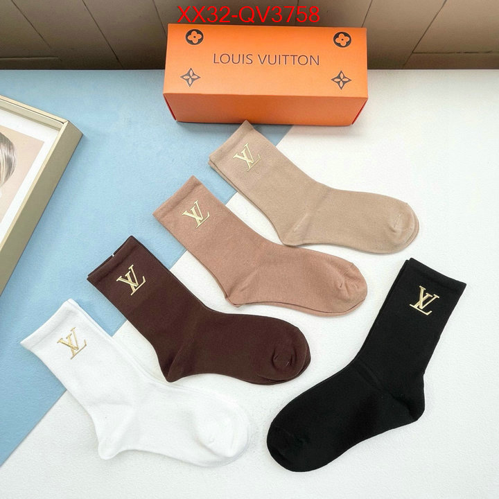 Sock-LV replica aaaaa designer ID: QV3758 $: 32USD