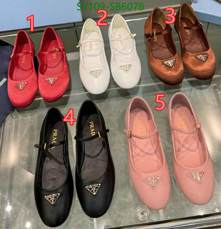 Women Shoes-Prada aaaaa class replica ID: SB6078 $: 109USD