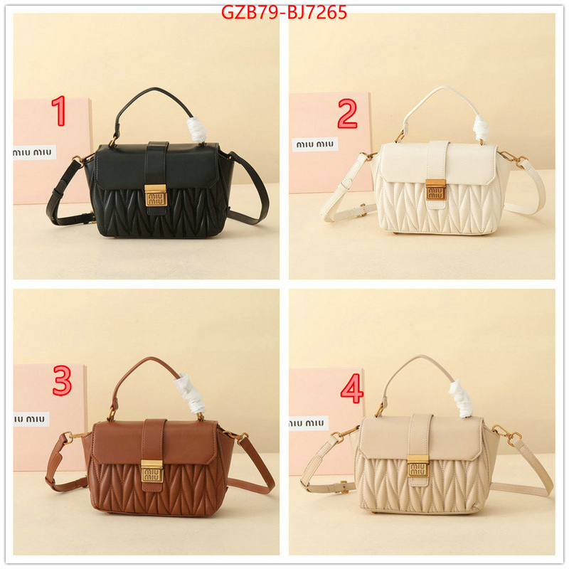 Miu Miu Bags(4A)-Handbag- buy the best high quality replica ID: BJ7265 $: 79USD,