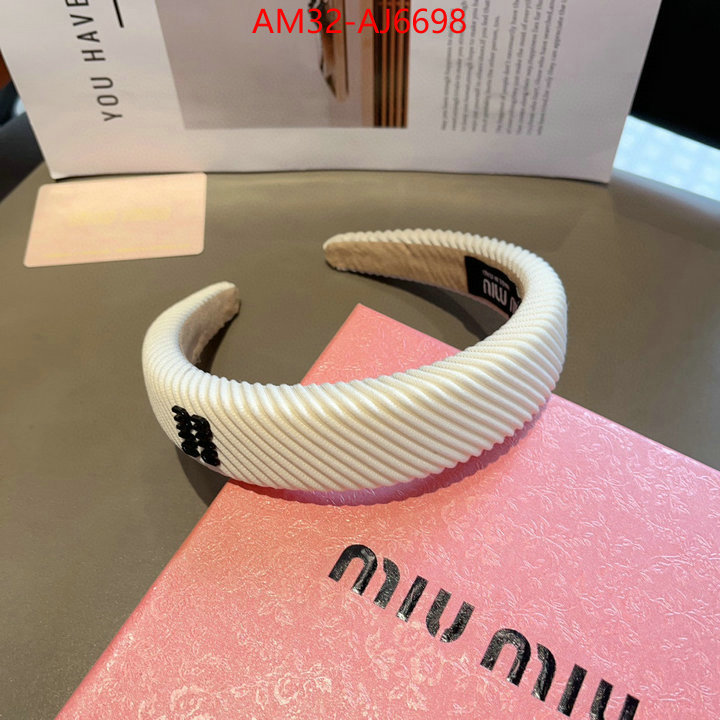 Hair band-MIU MIU 2024 aaaaa replica 1st copy ID: AJ6698 $: 32USD