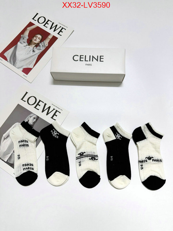 Sock-CELINE where can i buy the best 1:1 original ID: LV3590 $: 32USD