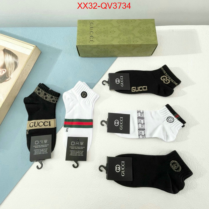 Sock-Gucci perfect quality ID: QV3734 $: 32USD