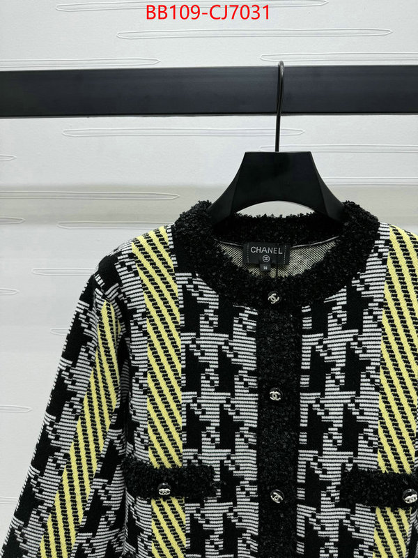 Clothing-Chanel what is top quality replica ID: CJ7031 $: 109USD