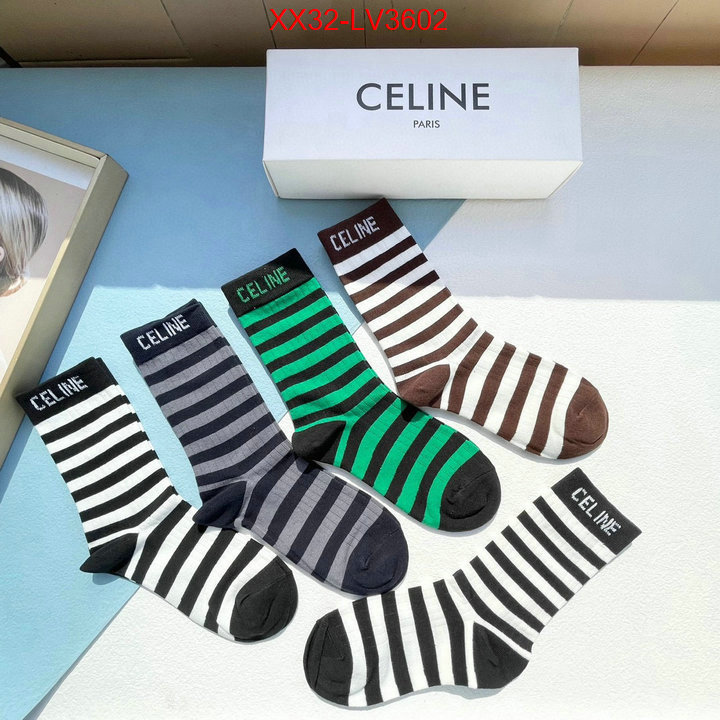 Sock-CELINE china sale ID: LV3602 $: 32USD