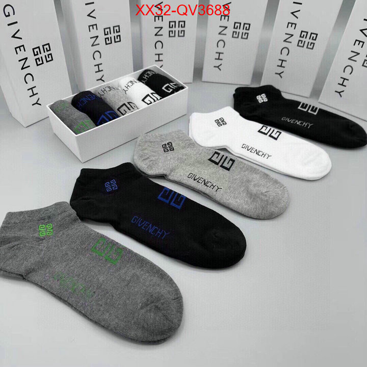 Sock-Givenchy highest product quality ID: QV3688 $: 32USD