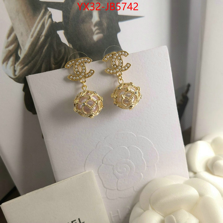 Jewelry-Chanel where quality designer replica ID: JB5742 $: 32USD