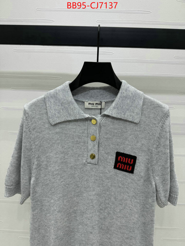 Clothing-MIU MIU website to buy replica ID: CJ7137 $: 95USD