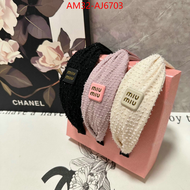 Hair band-MIU MIU how to start selling replica ID: AJ6703 $: 32USD