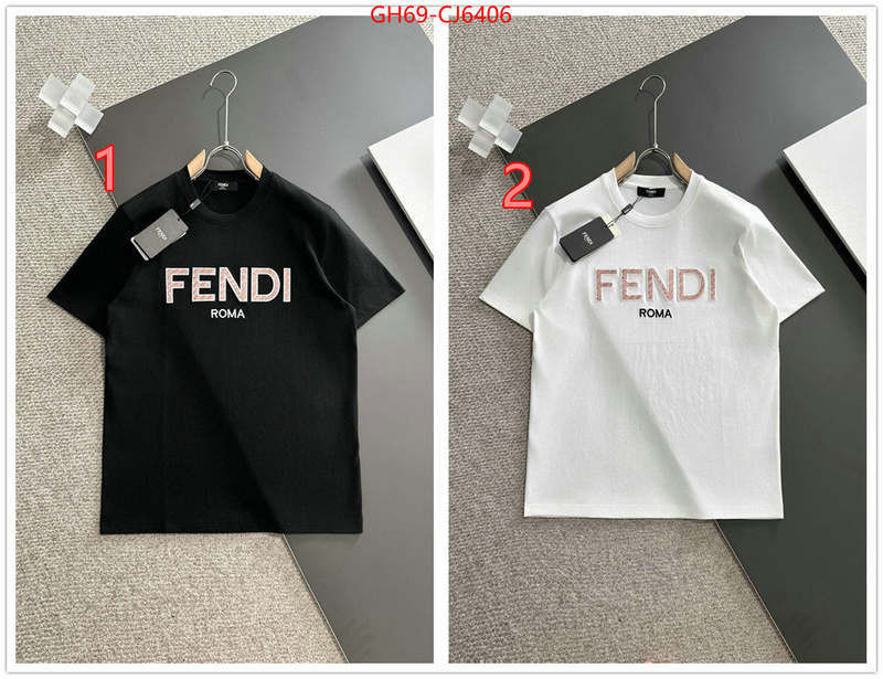 Clothing-Fendi 2024 perfect replica designer ID: CJ6406 $: 69USD