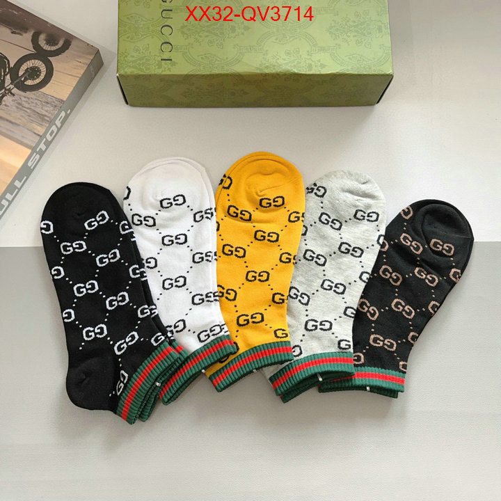 Sock-Gucci where can i buy the best quality ID: QV3714 $: 32USD