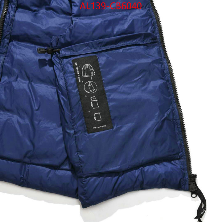 Down jacket Men-Canada Goose perfect ID: CB6040 $: 139USD