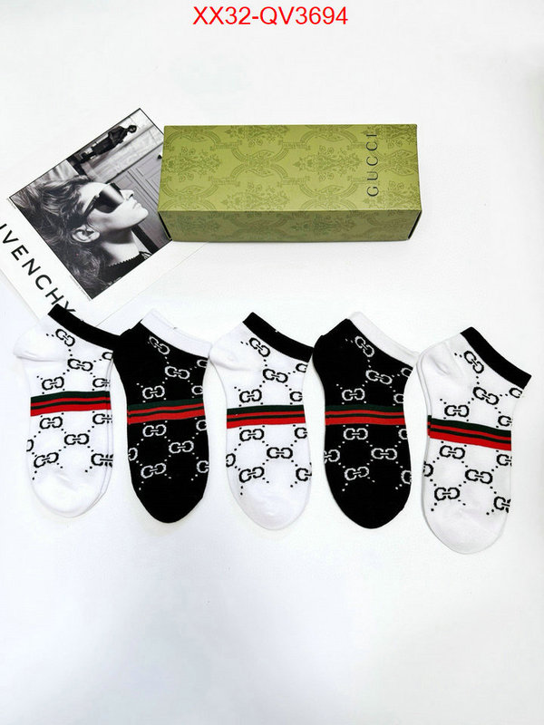 Sock-Gucci top quality fake ID: QV3694 $: 32USD