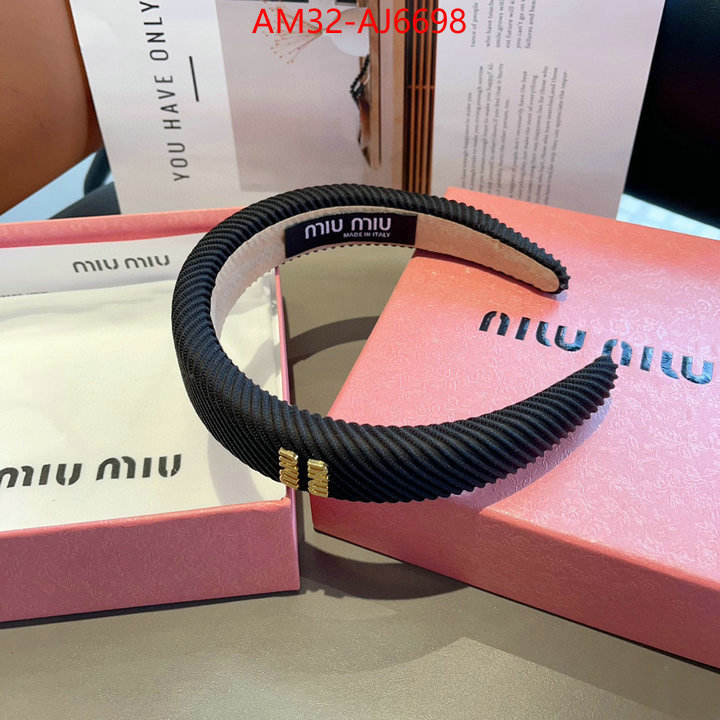 Hair band-MIU MIU 2024 aaaaa replica 1st copy ID: AJ6698 $: 32USD