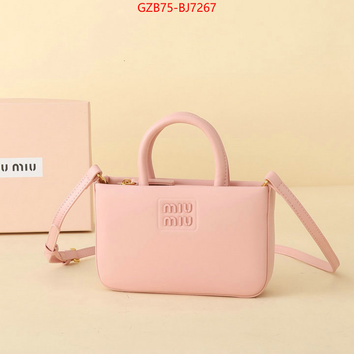 Miu Miu Bags(4A)-Handbag- perfect ID: BJ7267 $: 75USD,