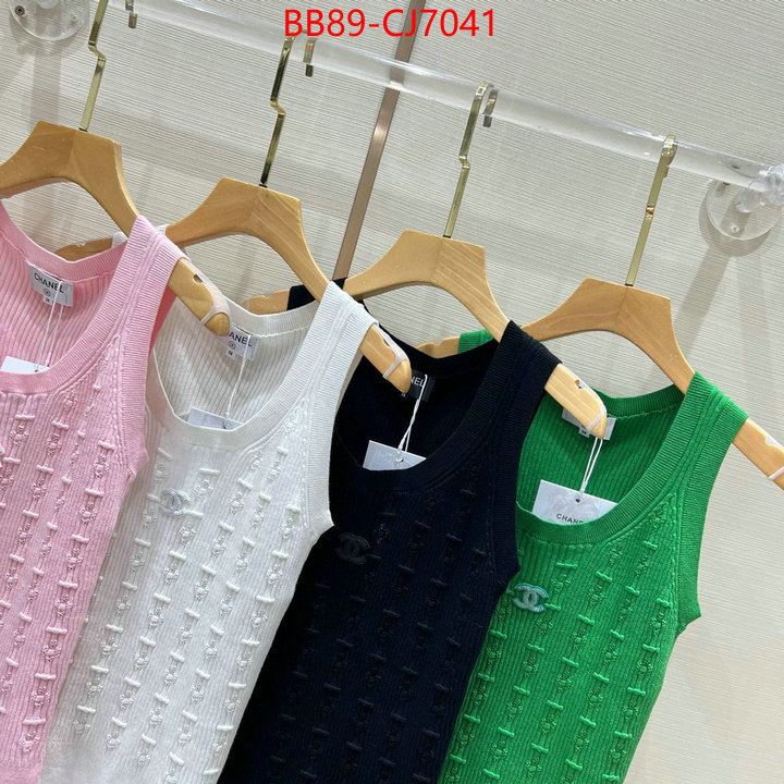 Clothing-Chanel top quality fake ID: CJ7041 $: 89USD