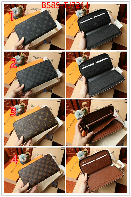 LV Bags(TOP)-Wallet aaaaa+ class replica ID: TJ7211 $: 89USD,