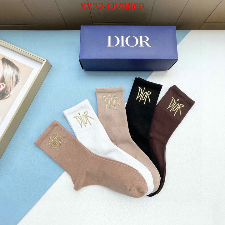 Sock-Dior fashion replica ID: QV3669 $: 32USD