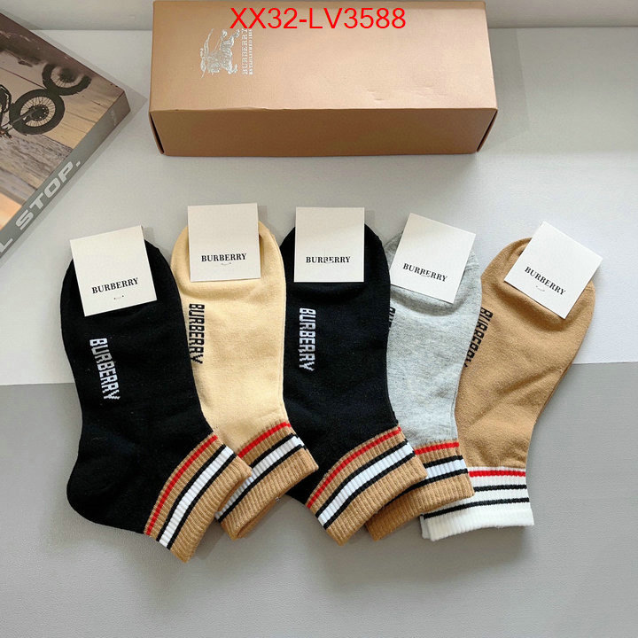 Sock-Burberry mirror quality ID: LV3588 $: 32USD