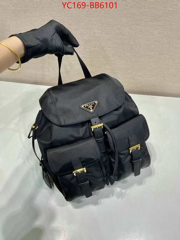 Prada Bags(TOP)-Backpack- knockoff ID: BB6101 $: 169USD,