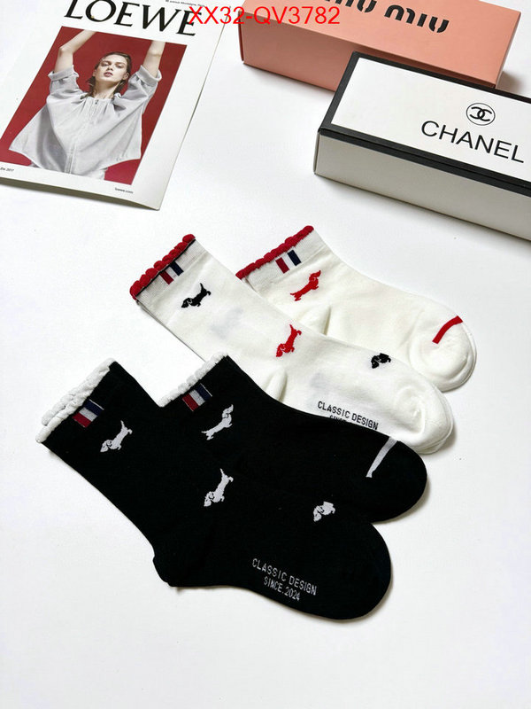 Sock-Thom Browne where to buy the best replica ID: QV3782 $: 32USD