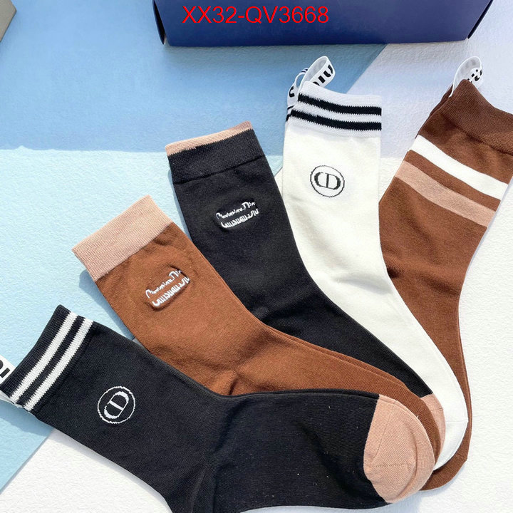 Sock-Dior highest quality replica ID: QV3668 $: 32USD