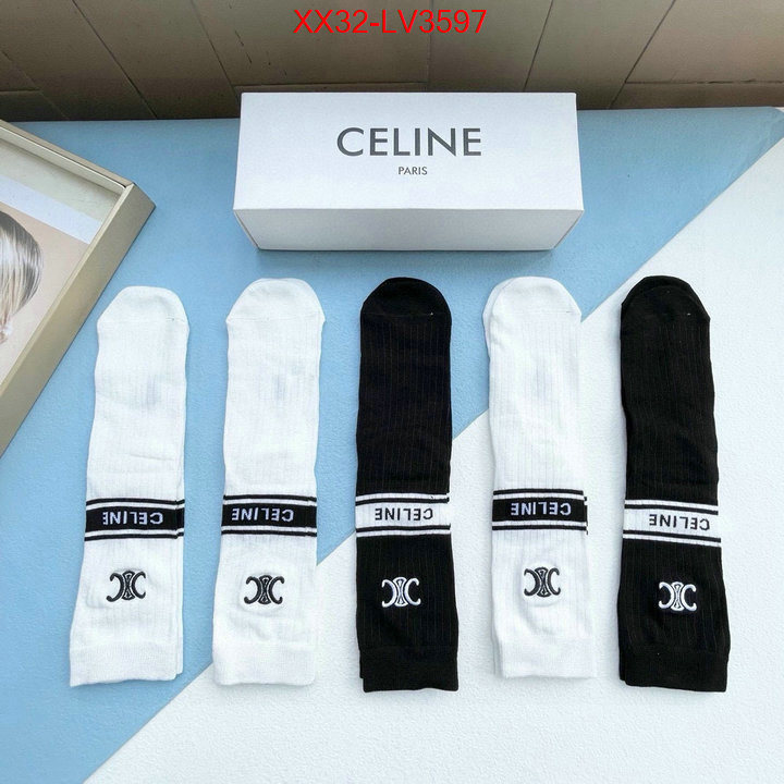 Sock-CELINE where to buy high quality ID: LV3597 $: 32USD