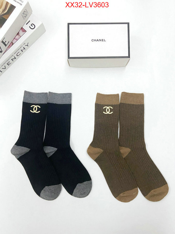 Sock-Chanel high quality customize ID: LV3603 $: 32USD